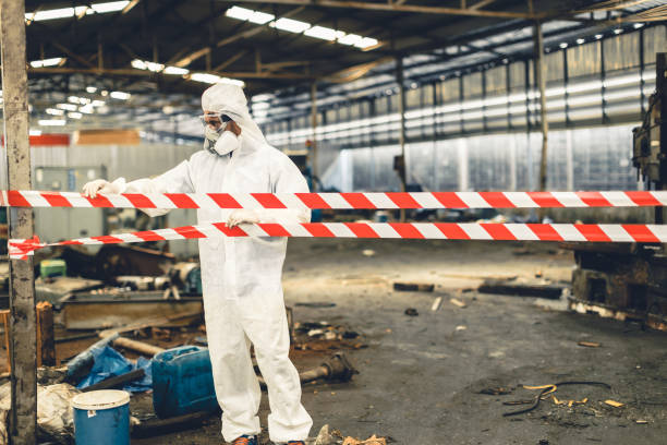 Professional Biohazard Cleanup technician working in Ashland, IL
